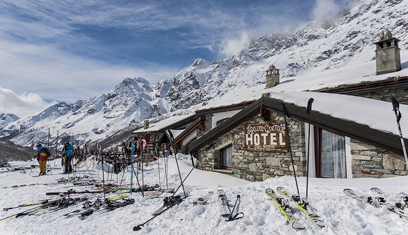 Hotel on ski slopes