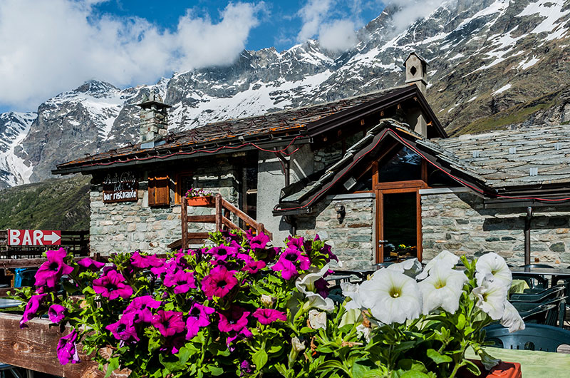 Veduta dell'Hotel Baita Cretaz a Cervinia